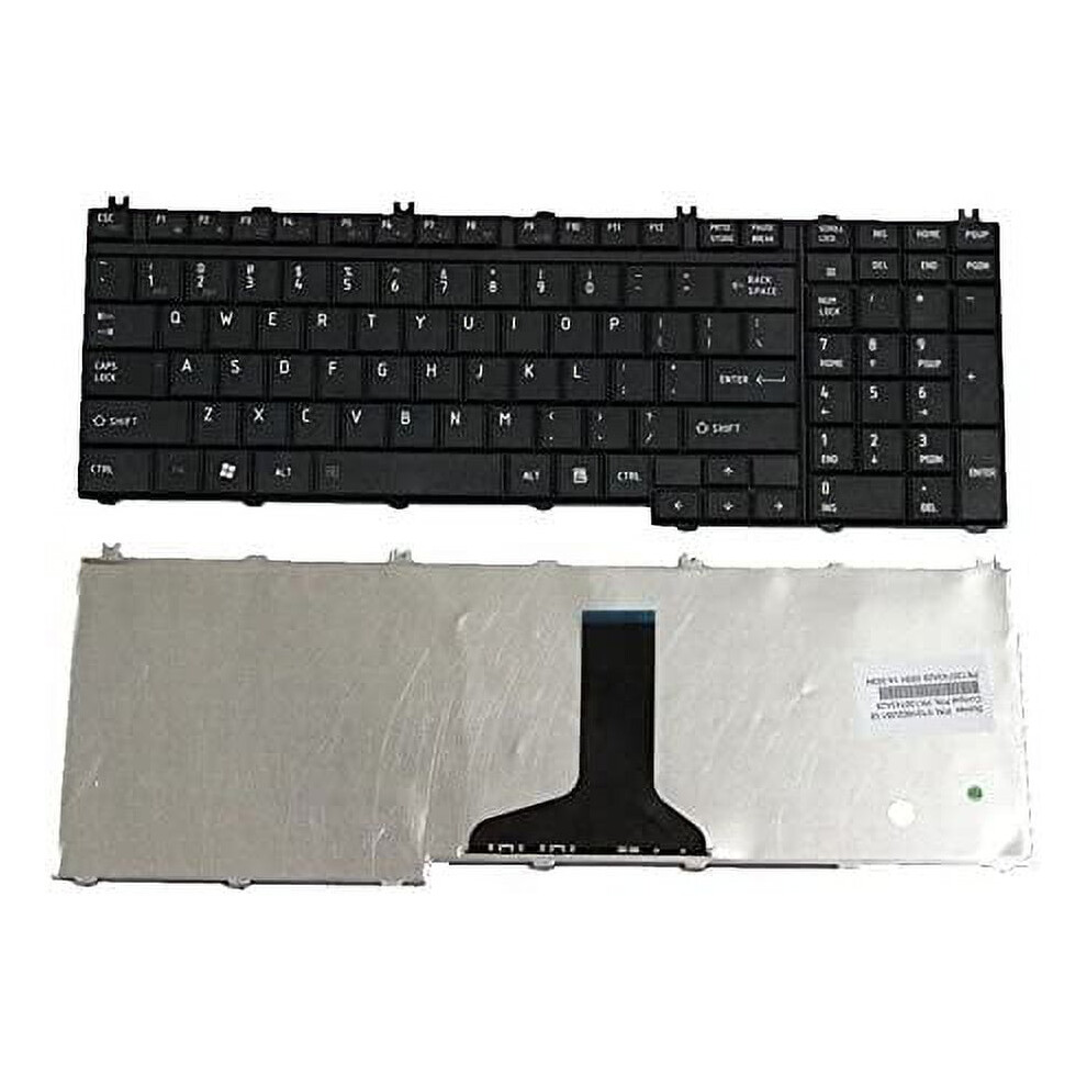 Us English Laptop Keyboard For Toshiba Satellite L500d Black 900881641142