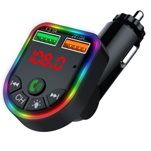 P5 Car MP3 Player with QC3.0 Bluetooth and USB 2