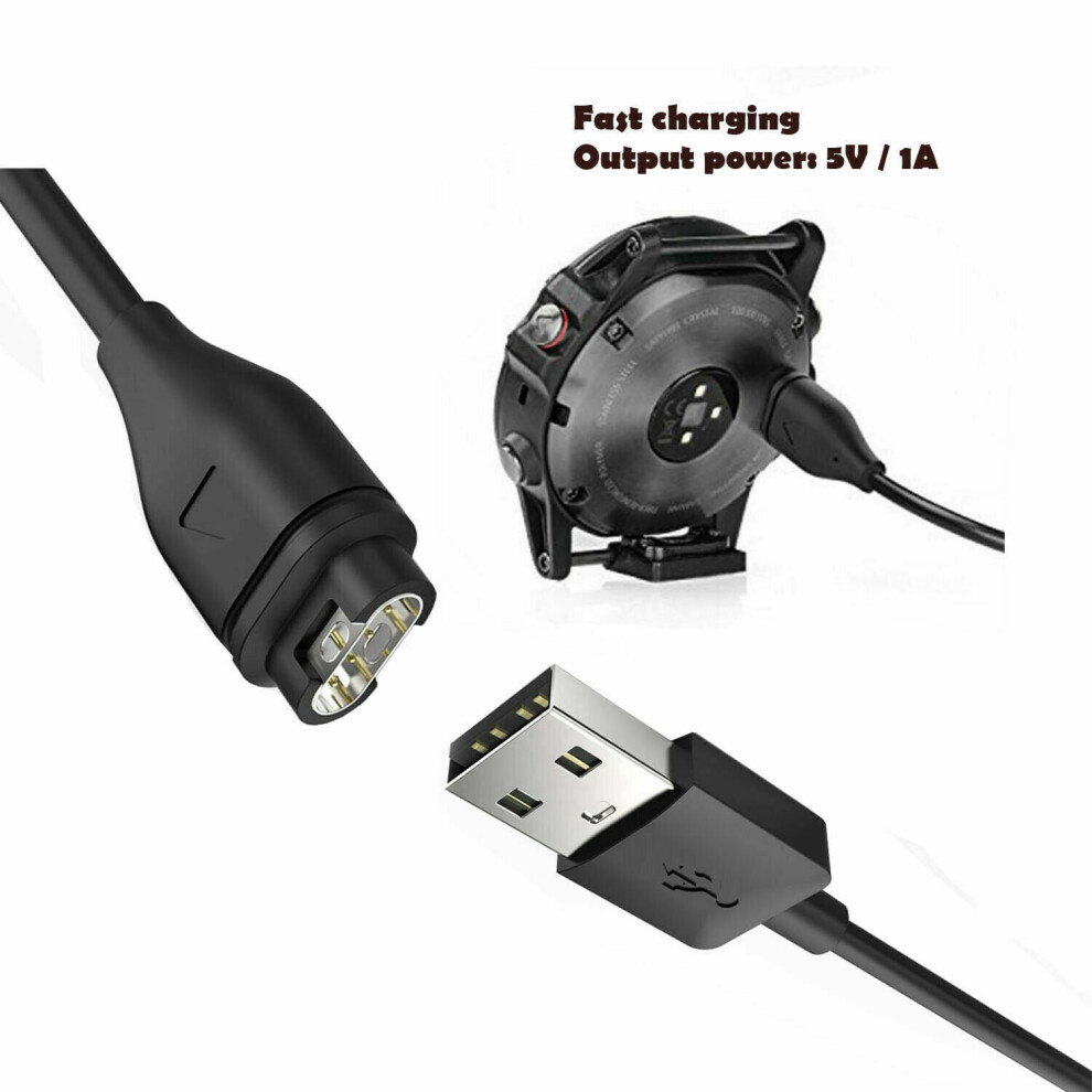 Usb Charging Cable For Garmin Forerunner 245 Black 900881659765
