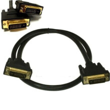 Új, 1,5 méteres DVI-D DUAL LINK (24+1) apa - apa M/M DVI kábel LCD HDTV számítógéphez