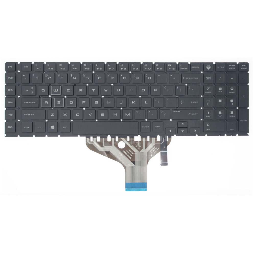 Backlit Laptop Keyboard For Hp Omen 17T-Cb100 Series Black 900881642163