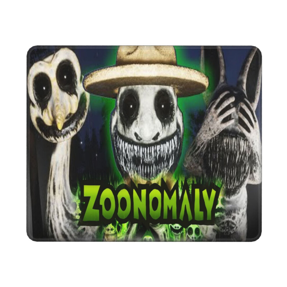 Zoonomaly Mouse Pad 10X12 Inch Stitched Edge Non-Slip Green 900881642477