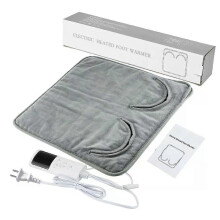 Electric Heating Blanket Foot Warming Mat Washable Plush Thermal Home Office