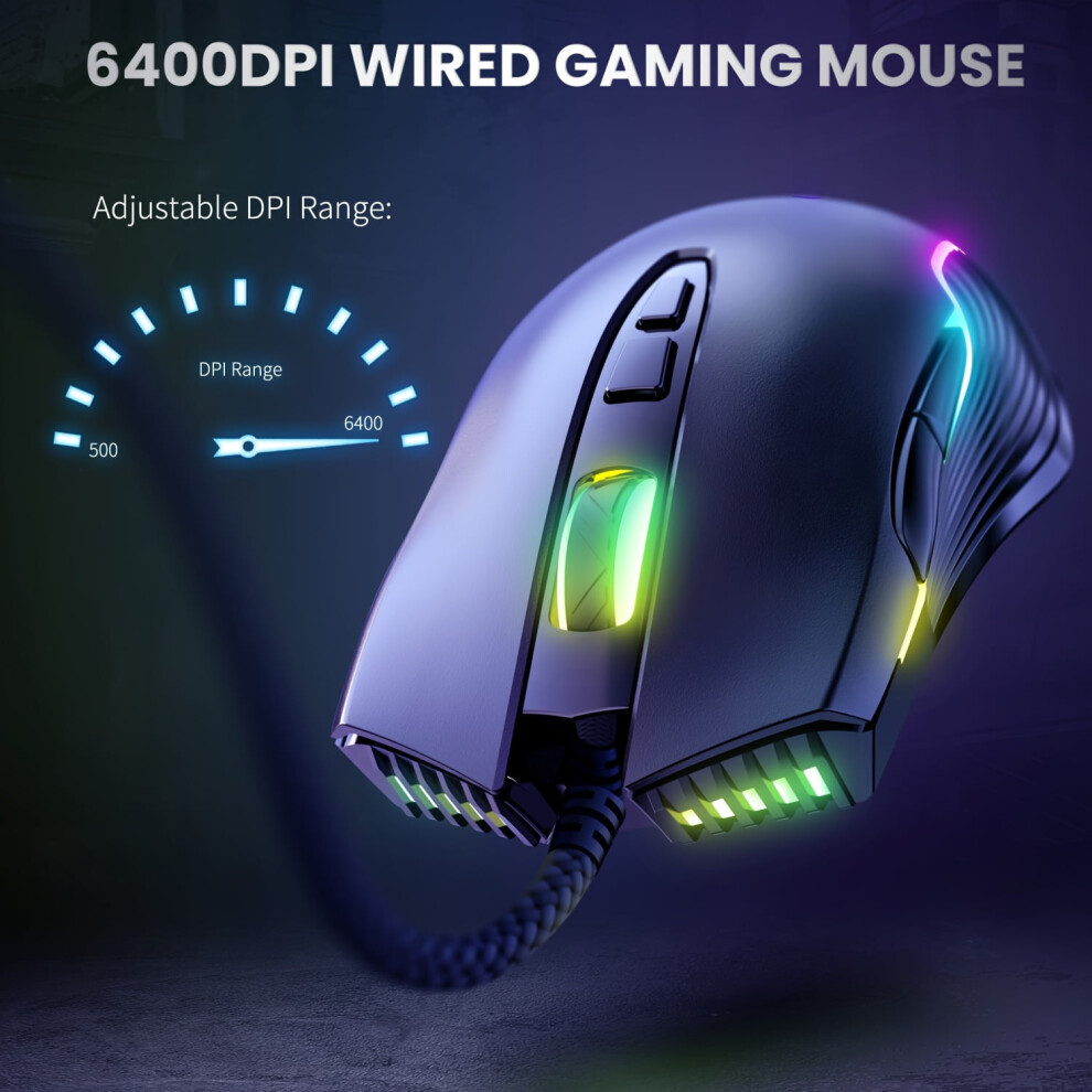 Onikuma Cw905 Wired Gaming Mouse Lightweight Usb Mute 900881652001