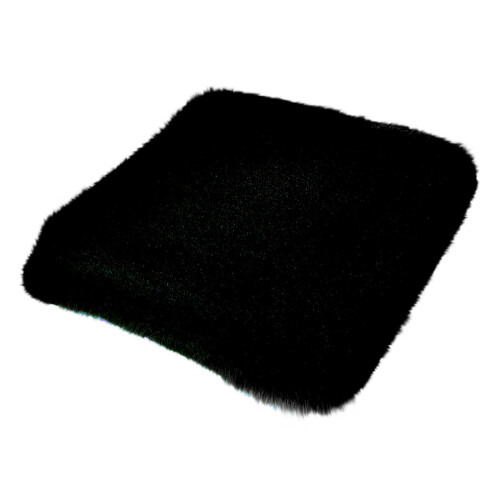 Driver Seat Cushion Winter Plush Warm Thickened 17.7x17.7 1