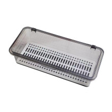 Boîte de rangement pour ustensiles, égouttoir à cuillères et fourchettes, porte-couverts de cuisine avec couvercle G1V9