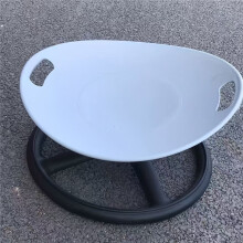 (Gray) Core Family Training Dual Set: 360 Rotating Sensory Chair Pilates Wanda Chair, Egg-Shaped Non-Slip Seat, Spring