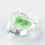 Handmade luminous lampwork pendants with flower heart 50 3