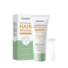 Viareline Aloe Vera Moisturizing Hair Removal Cream Is Gentle, Cleansing, Moisturizing And Smooth. It Is A Hydrating Hair Removal Cream for All Body S