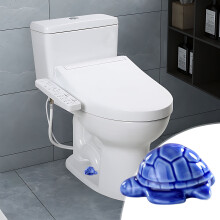 Cailmei ceramic toilet cover blue free size