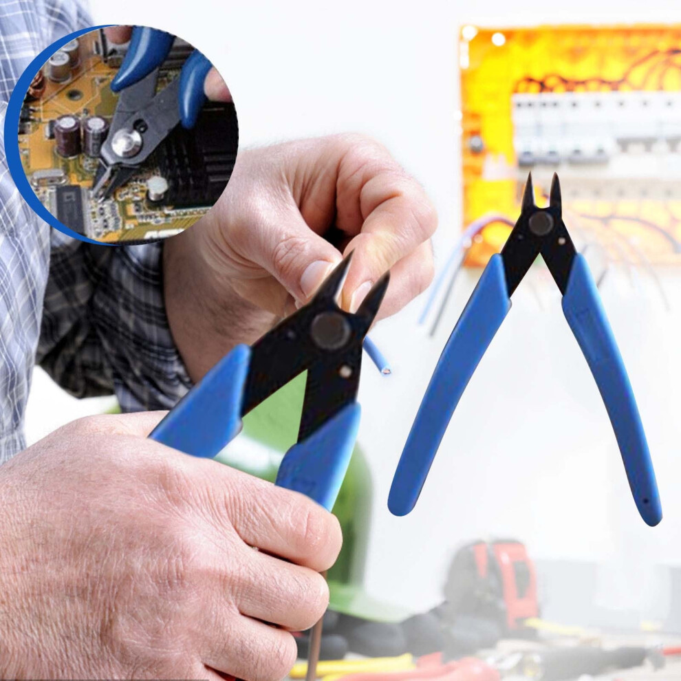 Cailmei Offset Pliers Carbon Steel 5 Inch Blue 900881655538