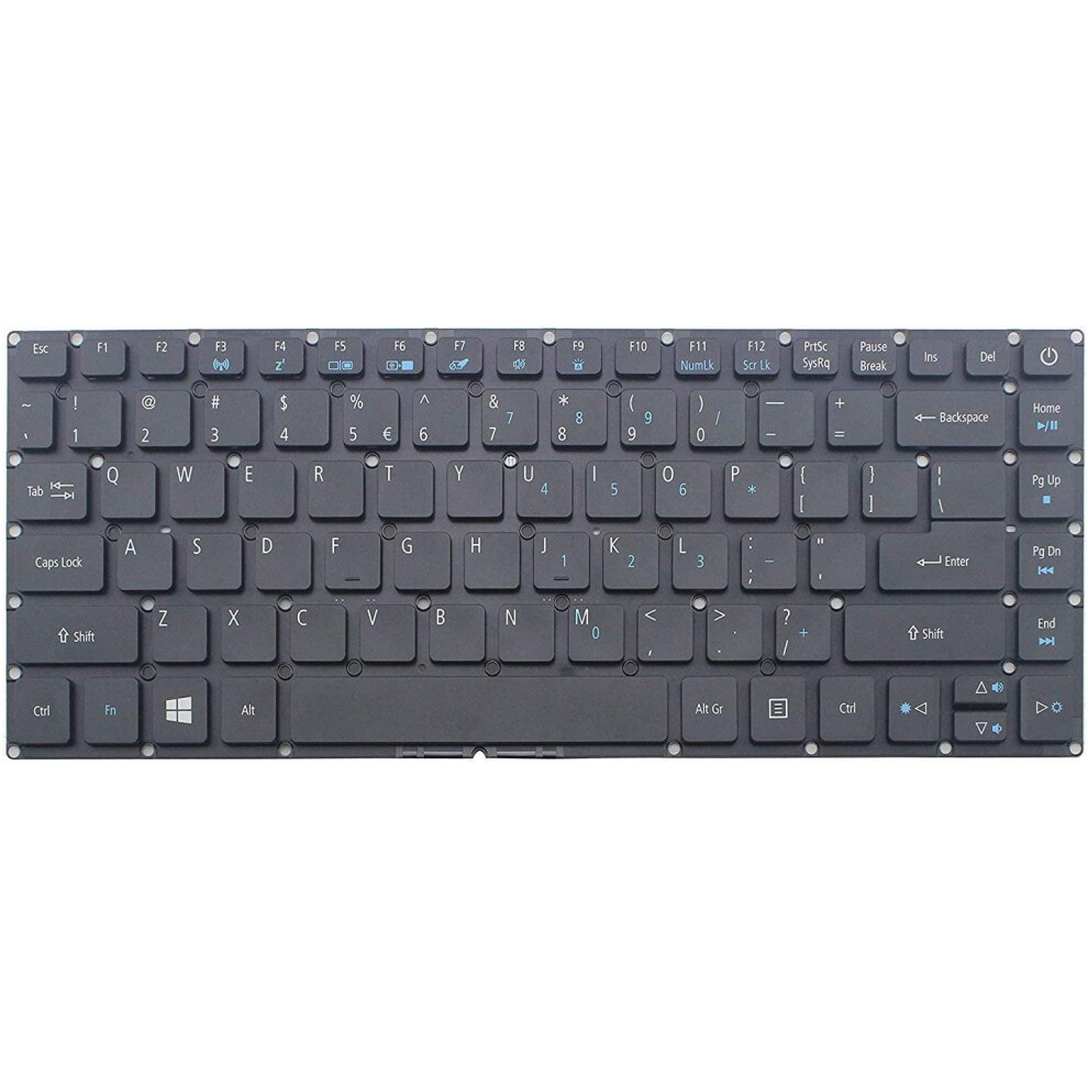 Us English Laptop Keyboard For Acer Travelmate Black 900881639248