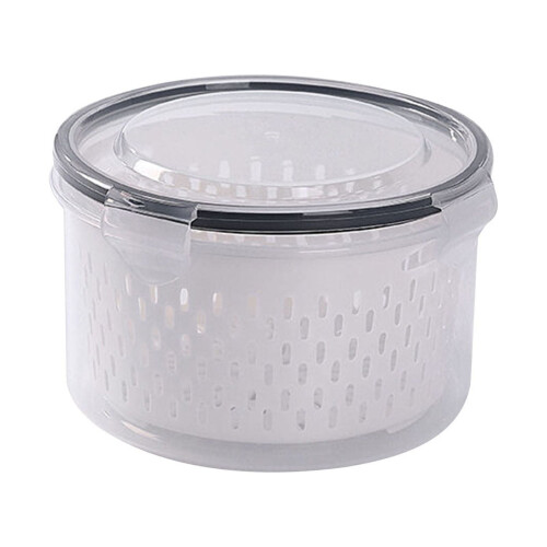 Boîte à légumes double couche égouttable de 1,25 L 1