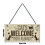 Wooden Cat Tag Sign Rectangular Welcome Decoration 3