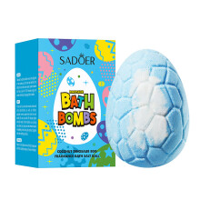 (Coconut) 1pc Dinosaur Egg Geur Bath Bomb (100G), Langdurige geur, Diepe reiniging, Verfrissend Hydraterend &