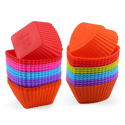 3 τεμάχια Bento Divider Cup Form Easy Clean, Επαναχρησιμοποιήσιμο καλούπι κέικ, επιδόρπιο, σούσι, 2