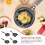 Nonstick Skillet for Induction Cooktops Copper Egg Pan Set 6