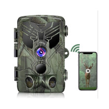 Wildlife Camera 4K WIFI Hunting Camera Live Stream 30MP Night Vision Bluetooth Trail Camera APP Control for Wildlife Photo Traps