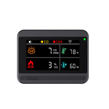 WiFi 4-in-1 Carbon Monoxide Detectors Natural Gas Leak Detector Temperature Humidity Gas Detector for Home