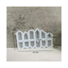 Nordic Style Small House Silicone Mold 12-Hole Mini House Candle Molds Plaster Concrete Cement Mould New