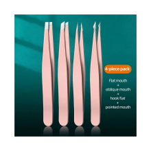 Eyebrow Tweezers Set Stainless Steel Eyebrow Forceps Set Professional Beauty Tool For Facial Hair Inward Growing New