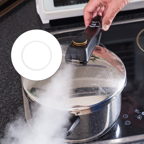 Pressure Cooker Sealing Ring Silicone White 6 pcs 2
