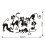 Kids Wall Stickers Animal Mural Set 6 Pieces 8