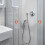 Shower Door Handle Stainless Steel Circular 4 pcs 5