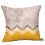 Grinch kerstkussensloop mosterdgeel geometrisch 18x18 3