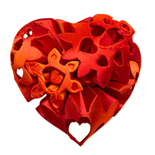 Halloween decorations cut-outs hearts and balls 1
