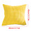 Housse de coussin en lin jaune 45 x 45 cm 2
