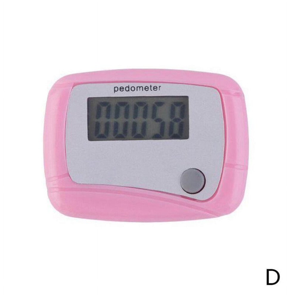 LCD digital pedometer with calorie and distance tracking,
