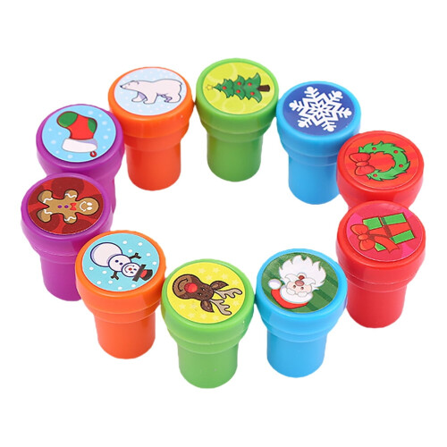 10 Ștampile de desene animate de Crăciun pentru copii DIY