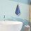 Christmas Hand Towel Blue Plush Absorbent with Hooks 4