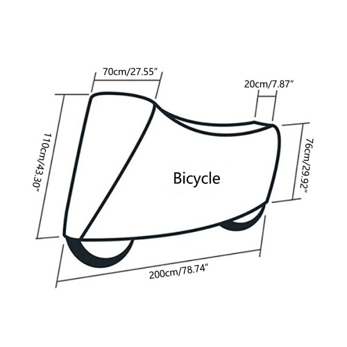 Jacenvly outdoor bicycle cover UV-proof snow-proof 2