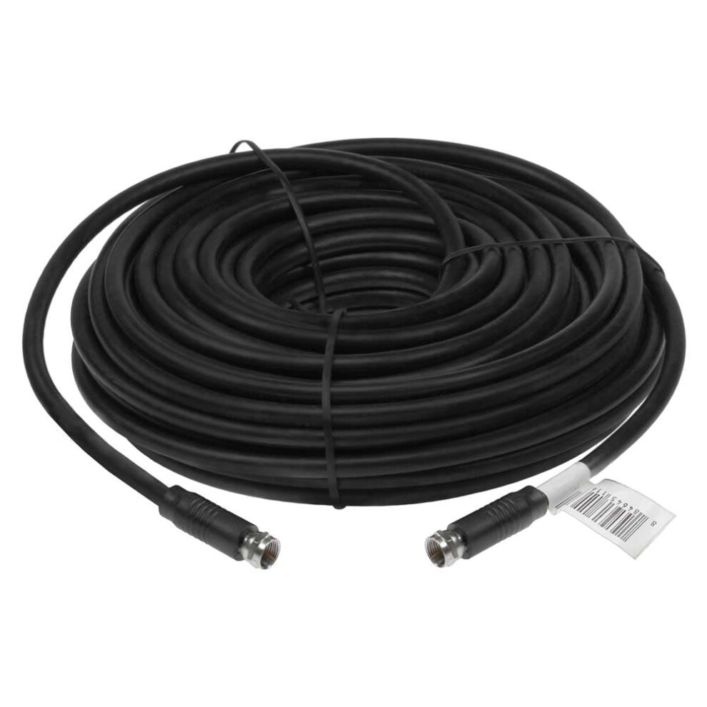 Rg6 Coaxial Cable F-Type Male To Male 50 Ft Black 972745789413