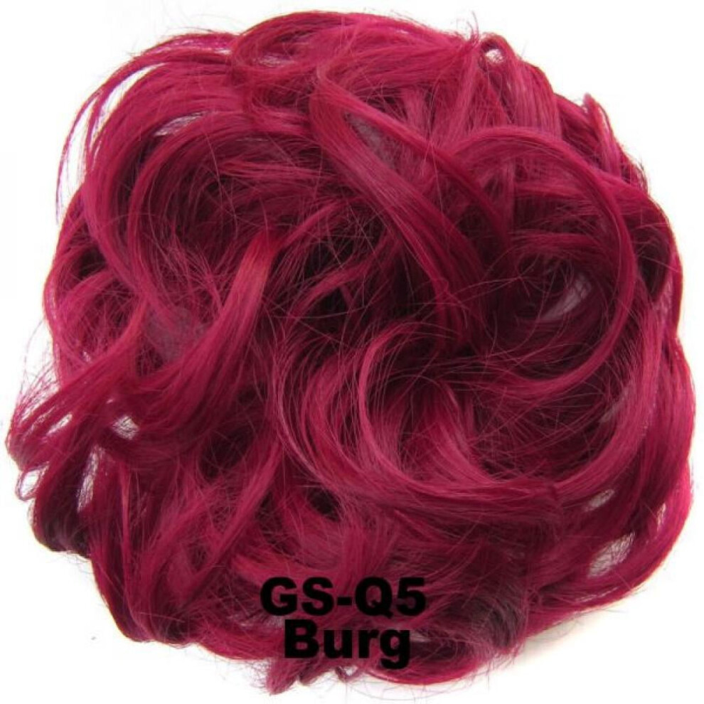 Synthetic Chignon Hairpiece for Women Curly Wavy