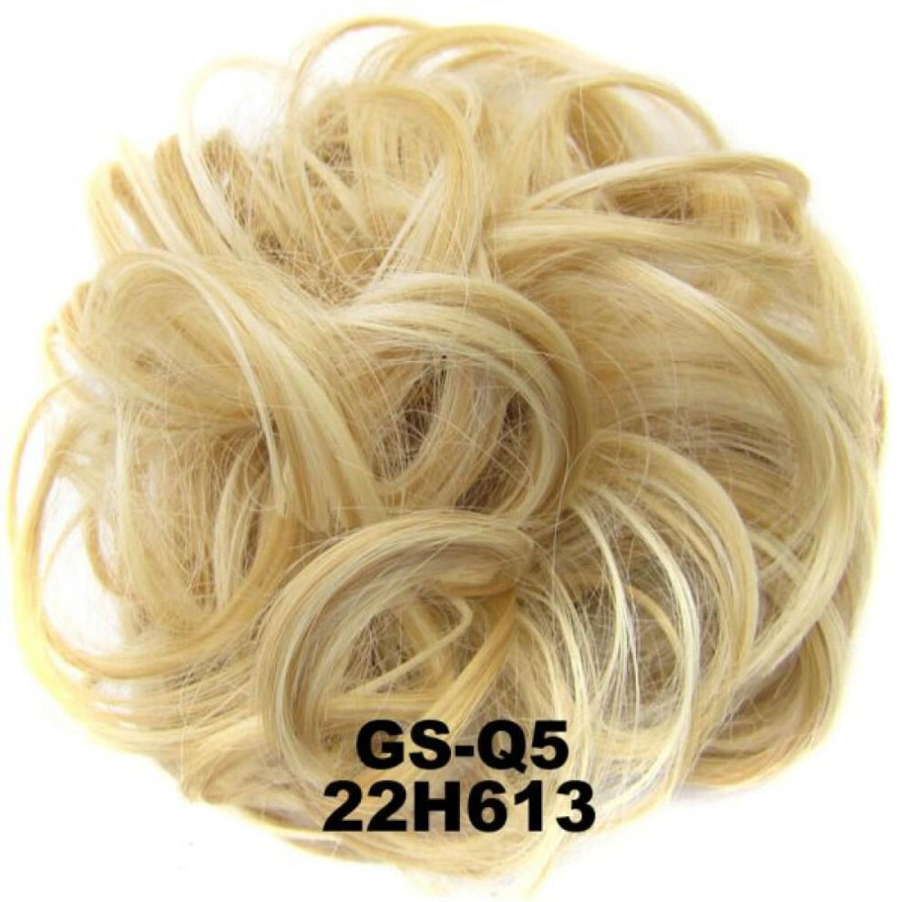 Synthetic Chignon Hairpiece for Women Curly Wavy