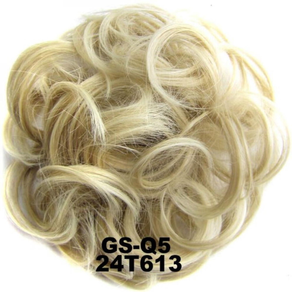 Hair Bun Extension Donut - Curly Synthetic Updo Piece for