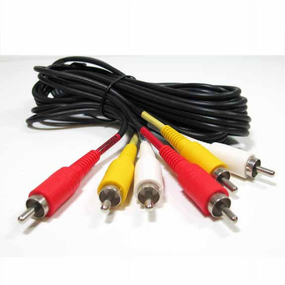 Audio Video Cable Rca Male To Rca Male 12 Ft 972745789697