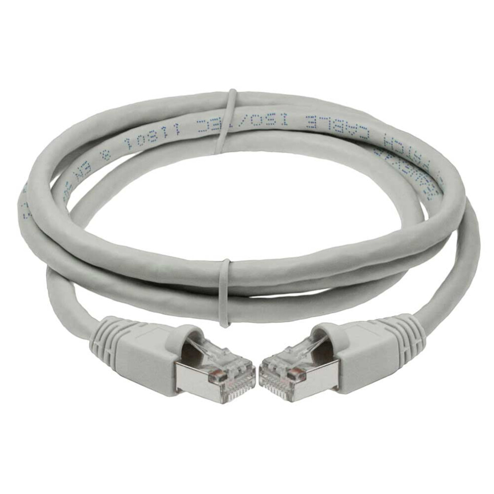 Cat6a Shielded Ethernet Cable 7 Feet Gray 972745788973