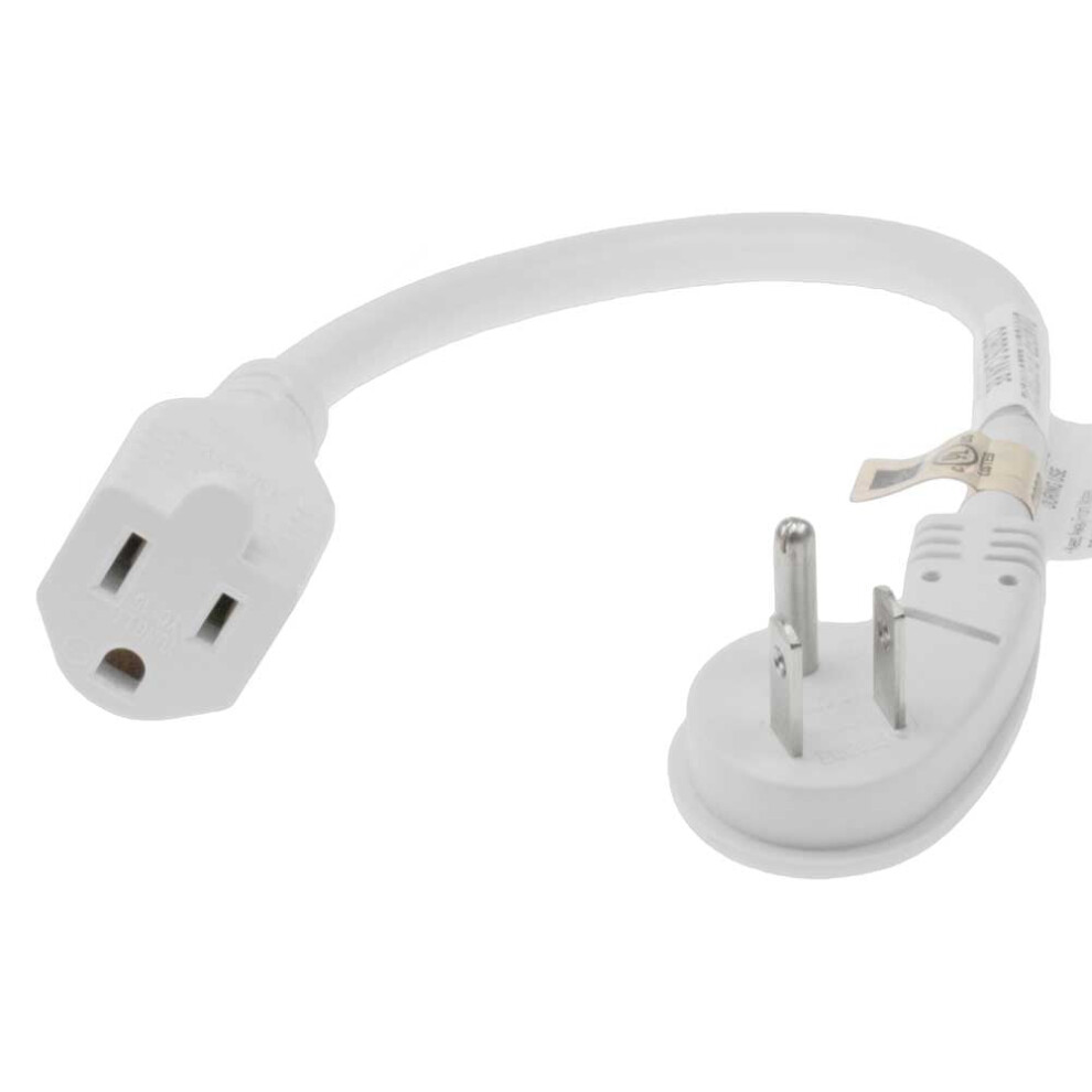 Sf Cable Power Cord Nema 5-15P To 5-15R 2 Ft White 972745789635