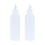 Sexagesimo2x500ML Πλαστικά Μπουκάλια για Χειροτεχνίες & Κόλλα (Λευκά) 1