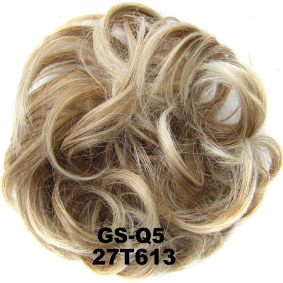 Hair Bun Scrunchie Extension Curly Wavy Synthetic Chignon