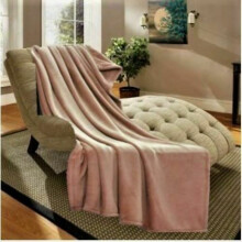 Throw Blanket Plush Fleece 50" x 60" Gold