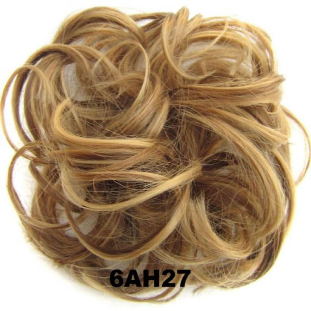 Hair Bun Scrunchie Extension Curly Wavy Synthetic Chignon
