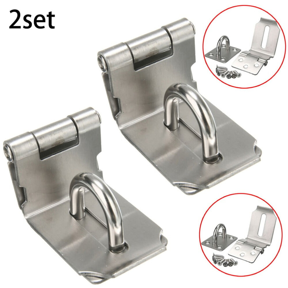 Stainless Steel Hasp And Staple Latch Lock 90 972745799085
