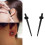 Acrylic Ear Plugs Set Black Tapered 1.6mm Pair 3