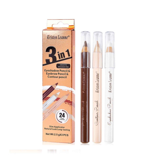 Quinlira Eyebrow Pencil Set Black 3 pcs 1