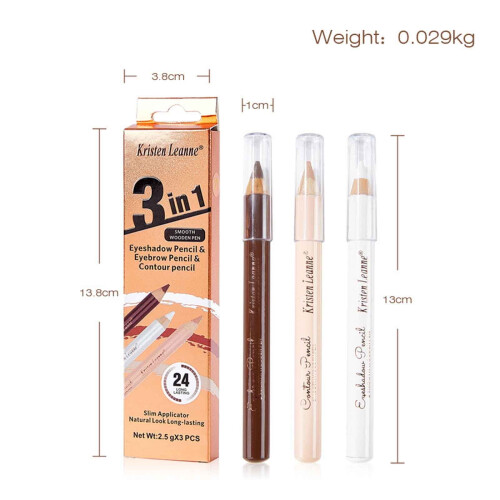 Quinlira Eyebrow Pencil Set Black 3 pcs 2